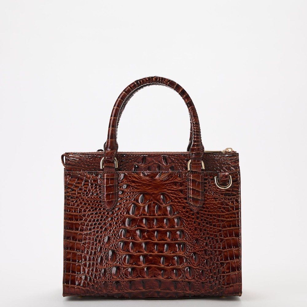 Brahmin Anywhere Convertible Satchel - Pecan