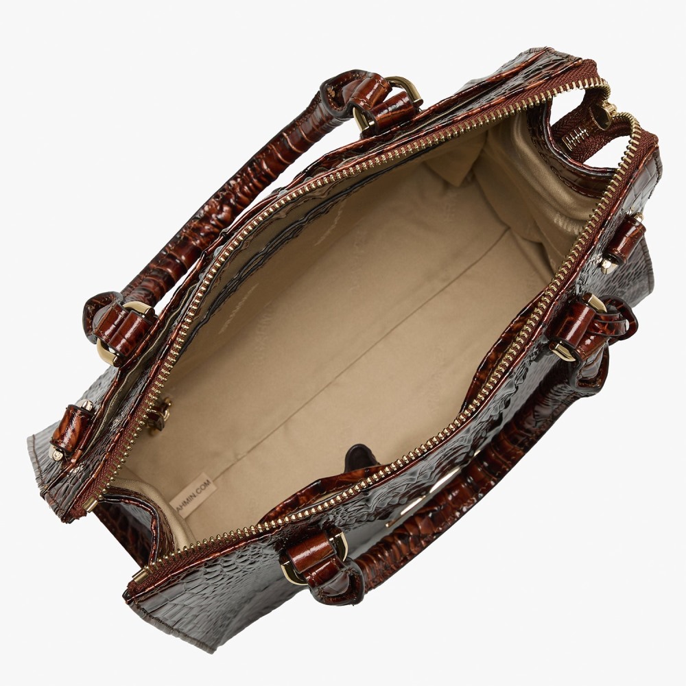 Brahmin Anywhere Convertible Satchel - Pecan