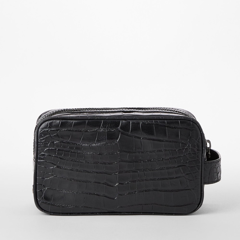 Brahmin Dylan Leather Toiletry Case - Black Baypoint