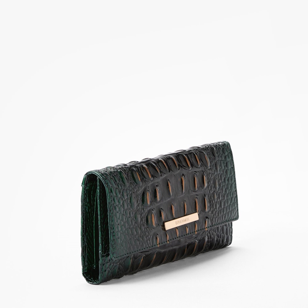 Brahmin Cordelia Leather Wallet - Evergreen Ombre