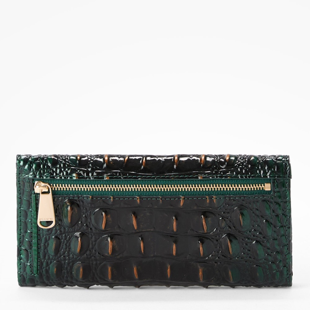 Brahmin Cordelia Leather Wallet - Evergreen Ombre
