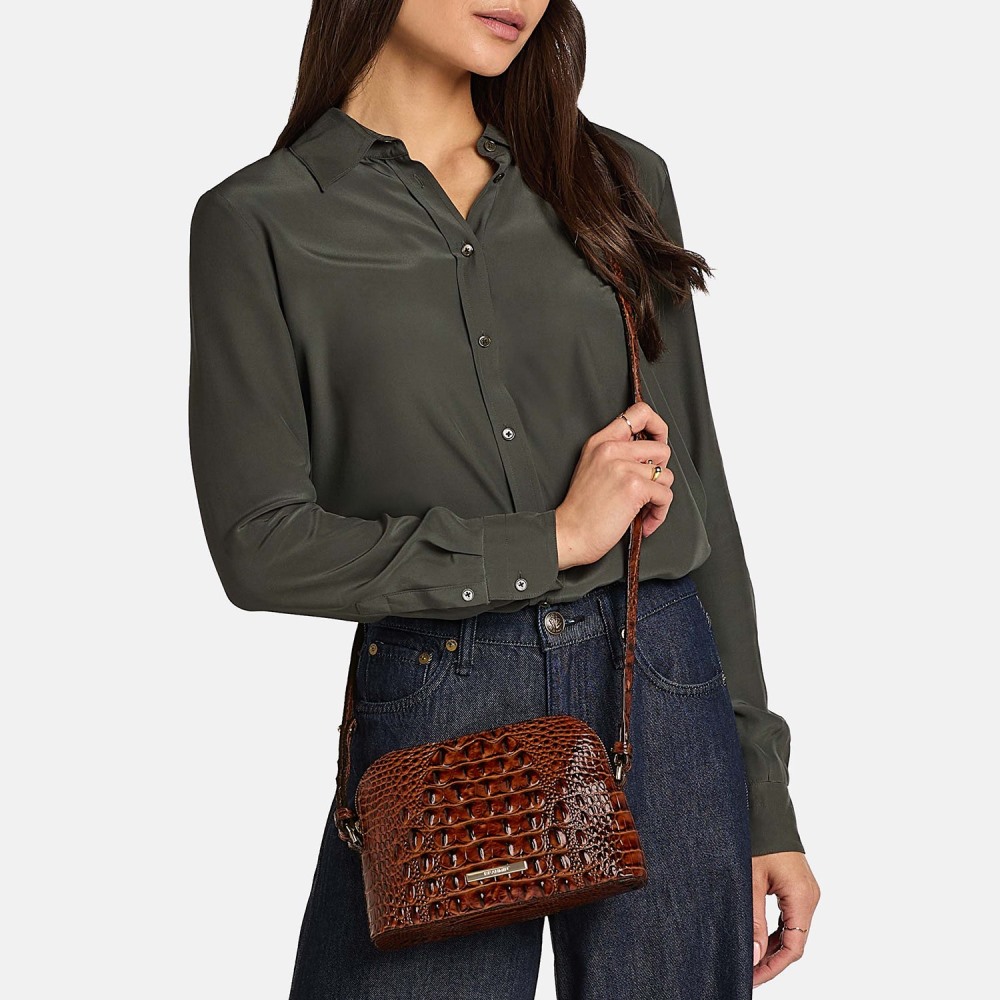 Brahmin Amal Crossbody - Pecan Melbourne