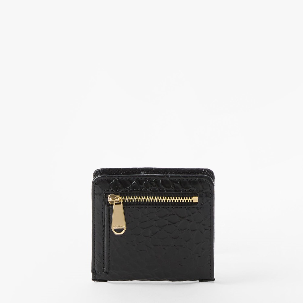 Brahmin Jane Leather Wallet - Black Hematite