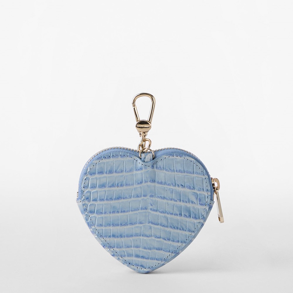 Brahmin Heart Pouch - Heavenly Blue Melbourne