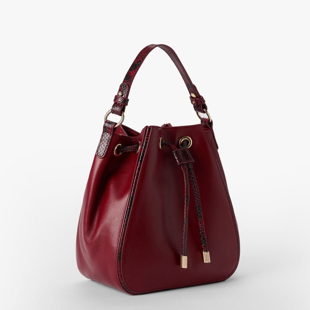 Brahmin Melinda Leather Bucket Bag - Embrace Dietrich