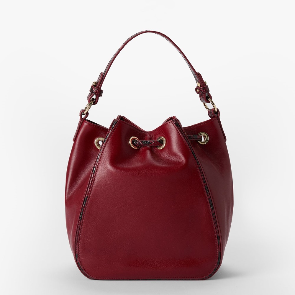 Brahmin Melinda Leather Bucket Bag - Embrace Dietrich