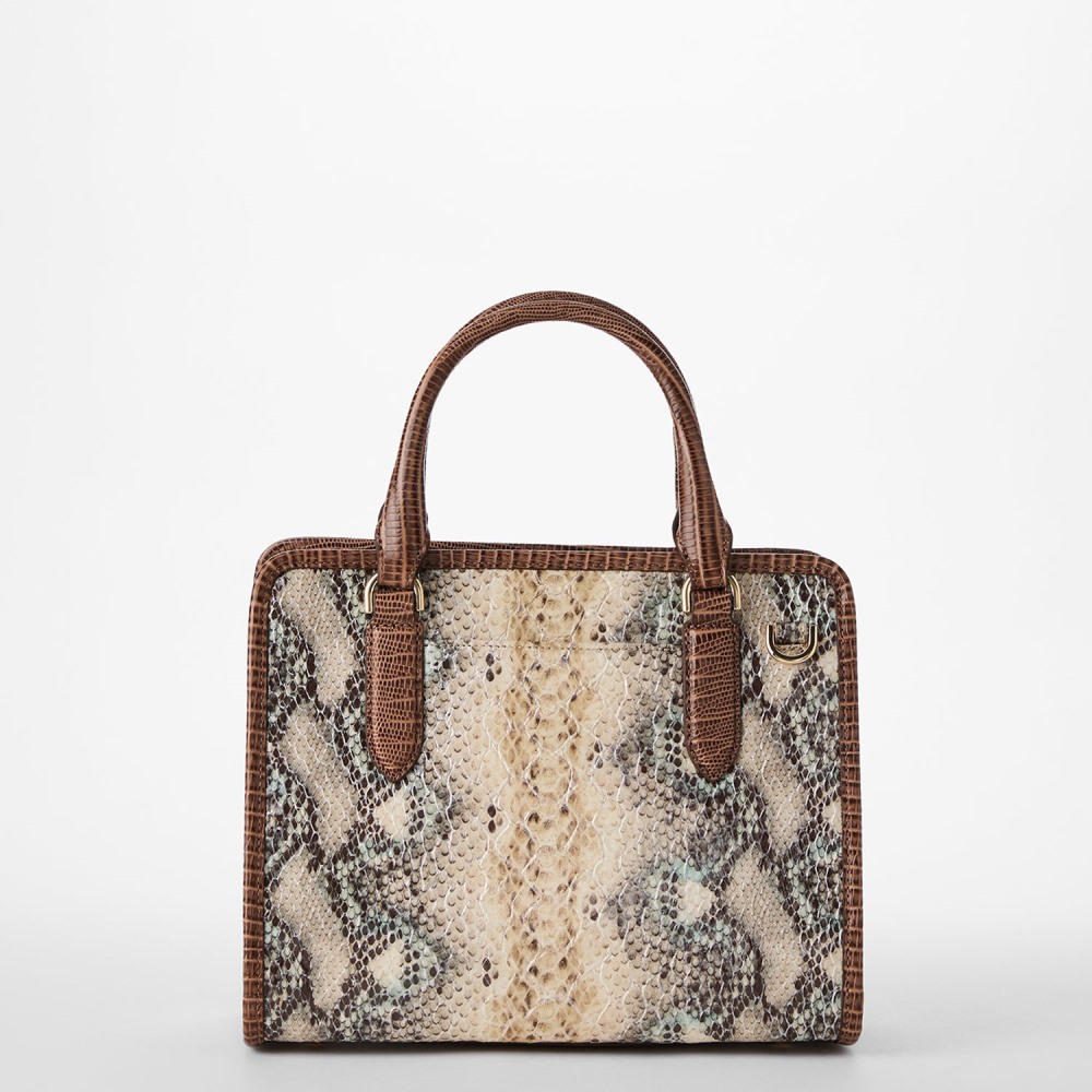 Brahmin Cami Leather Satchel - Multi Eirwen