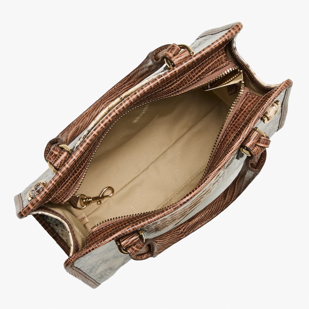 Brahmin Cami Leather Satchel - Multi Eirwen