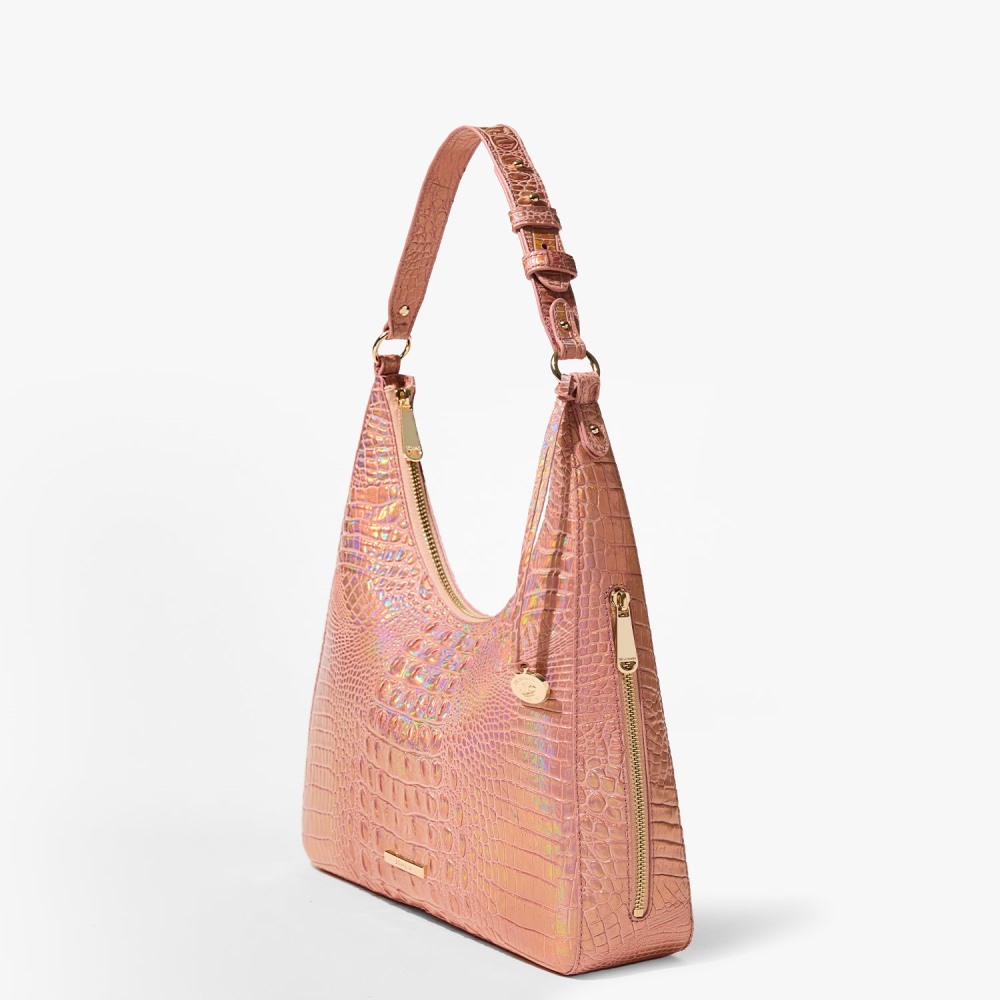 Brahmin Tabitha Leather Shoulder Bag - Rose Gold Melbourne