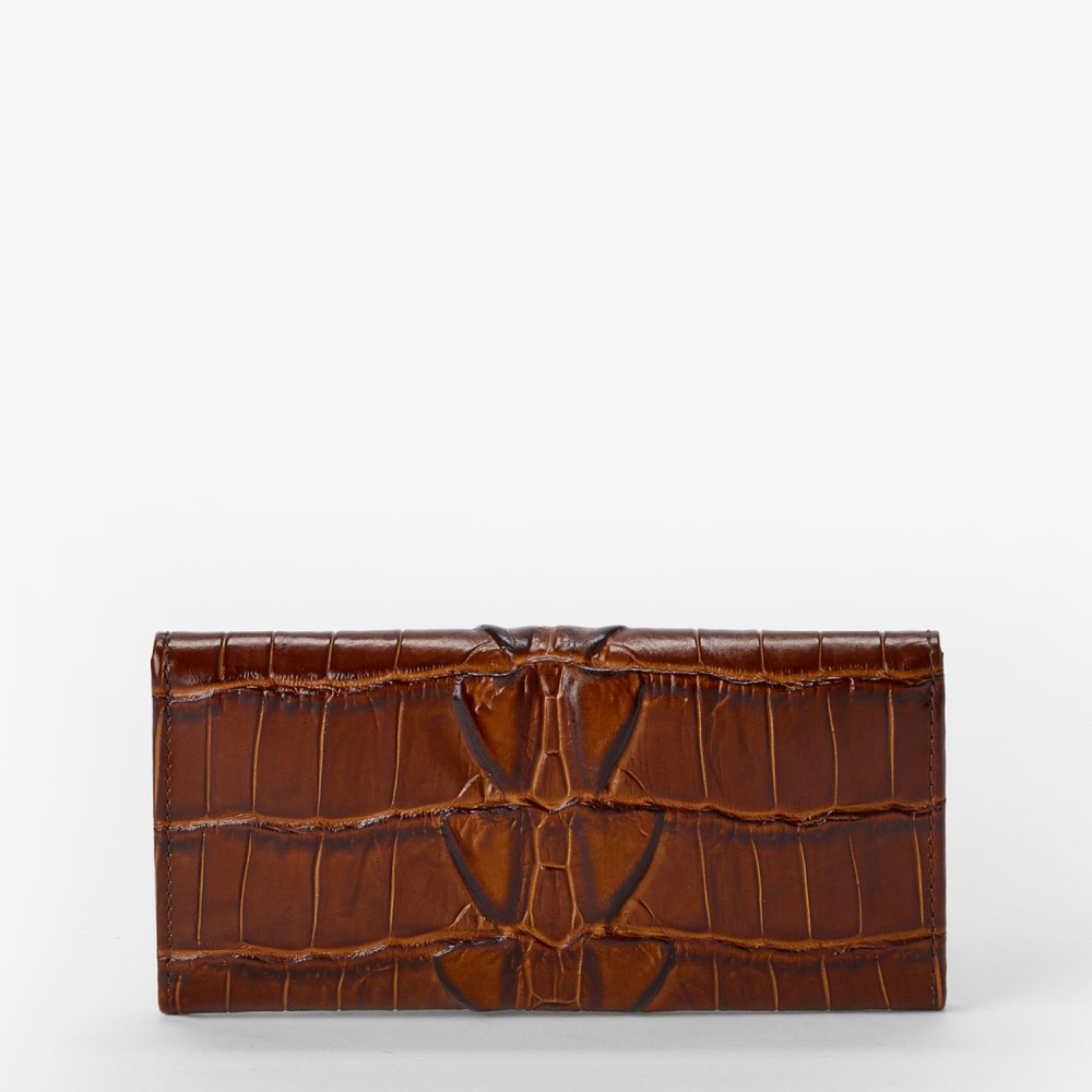 Brahmin Veronica Leather Wallet - Chestnut Marana