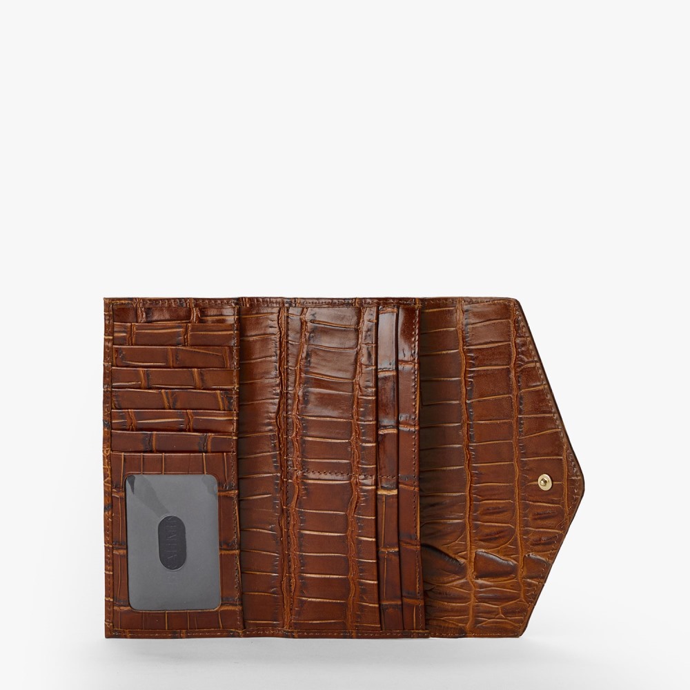 Brahmin Veronica Leather Wallet - Chestnut Marana