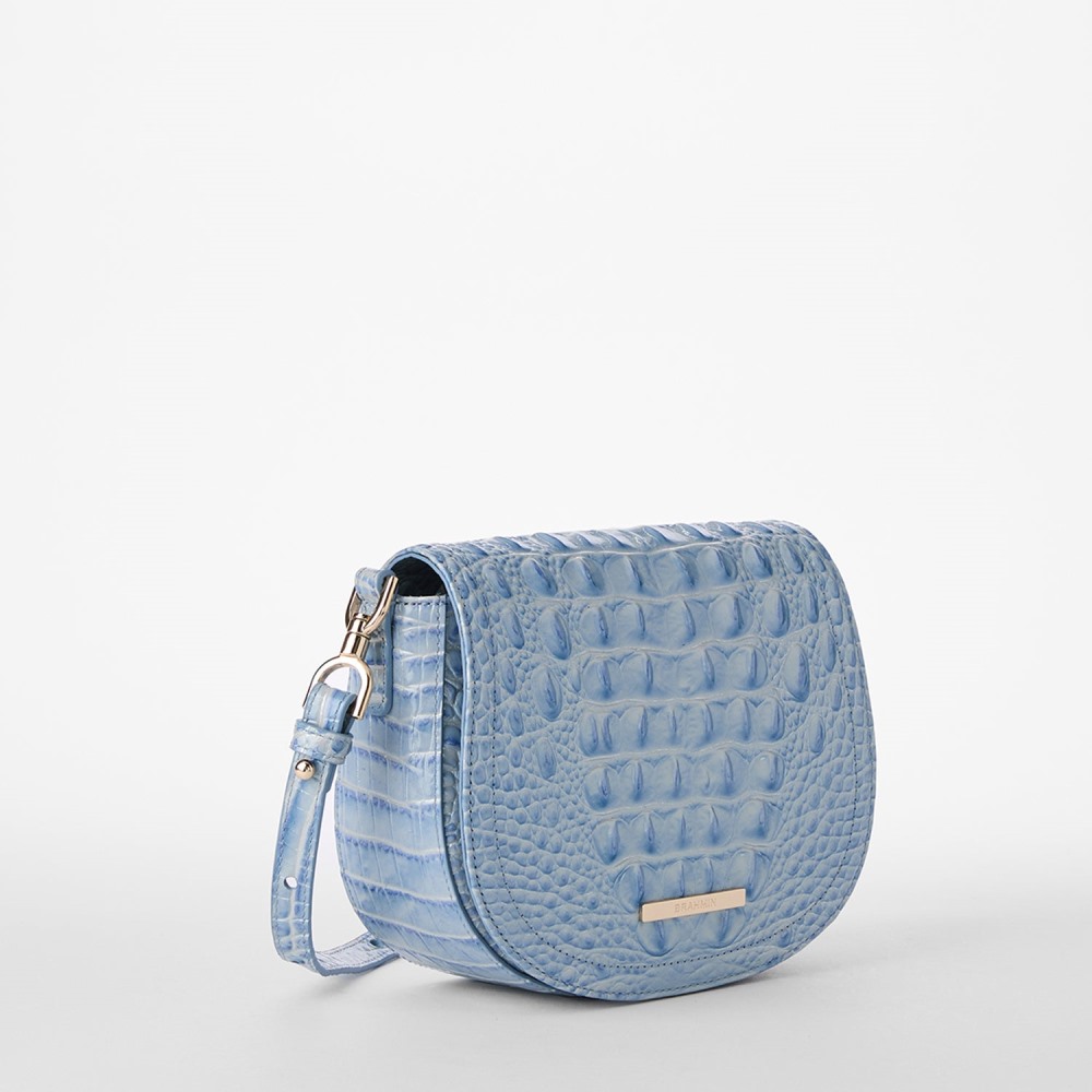 Brahmin Briar Leather Crossbody - Heavenly Blue Melbourne