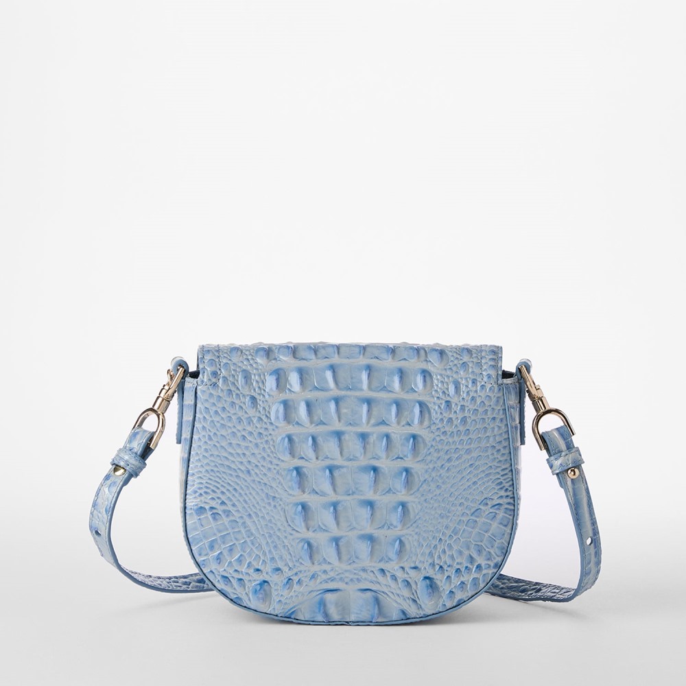 Brahmin Briar Leather Crossbody - Heavenly Blue Melbourne