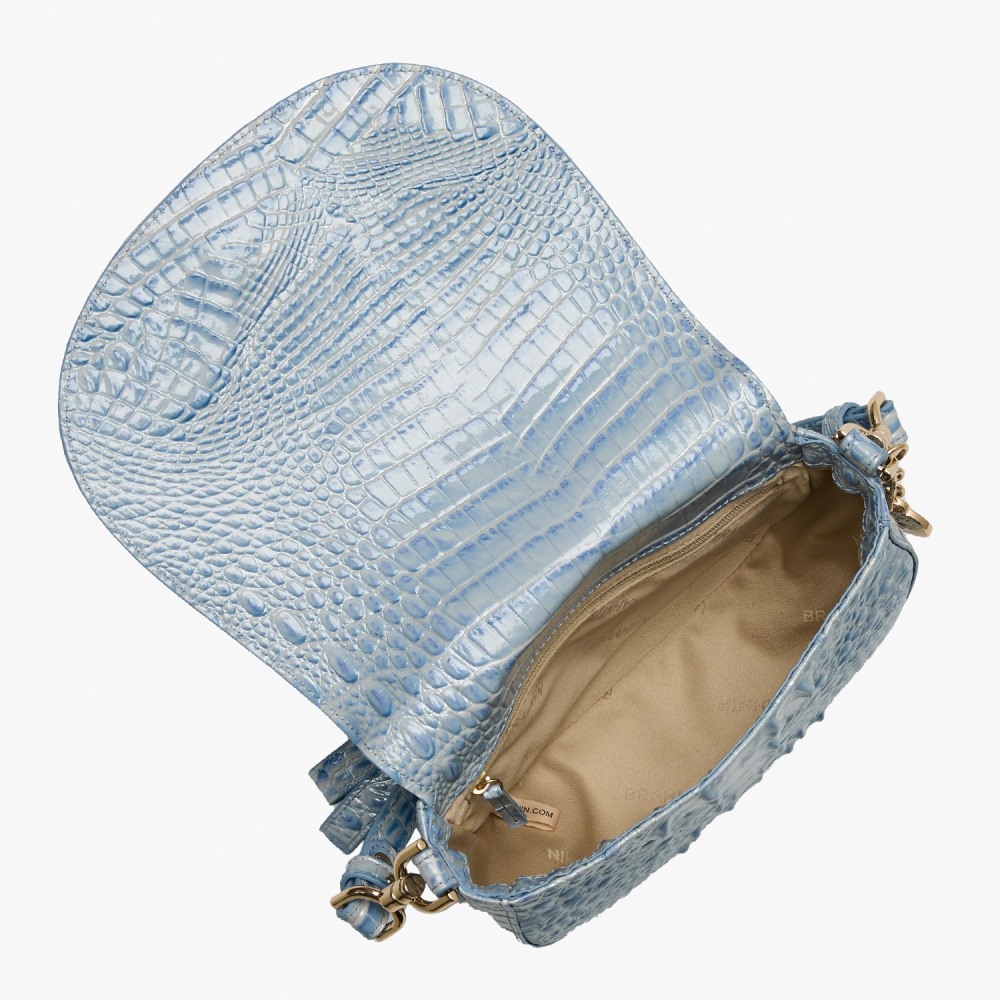 Brahmin Briar Leather Crossbody - Heavenly Blue Melbourne