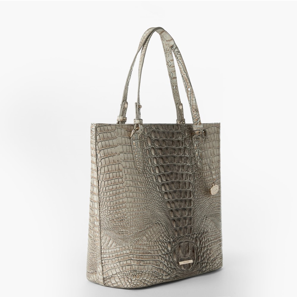 Brahmin Ezra Leather Tote - Timeless Taupe Ombre Melbourne