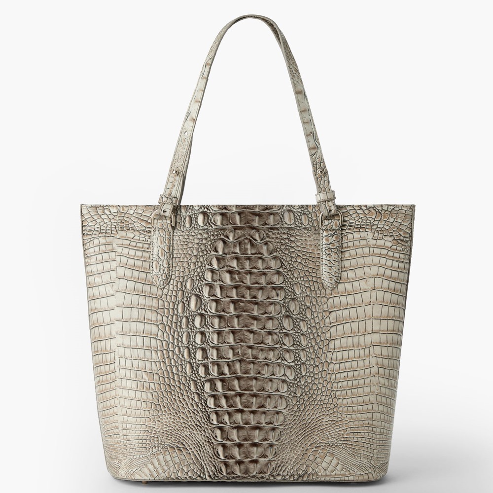 Brahmin Ezra Leather Tote - Timeless Taupe Ombre Melbourne