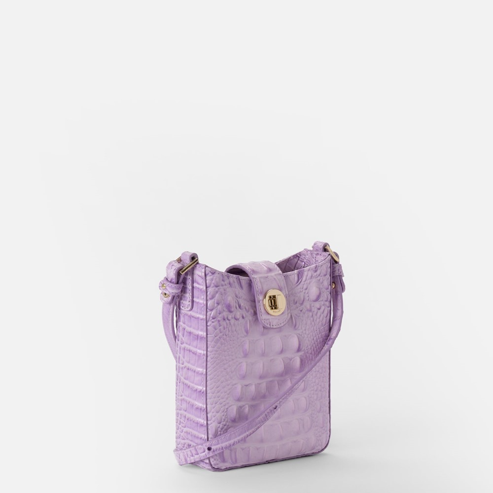 Brahmin Marley Leather Crossbody - Gentle Lavender Melbourne