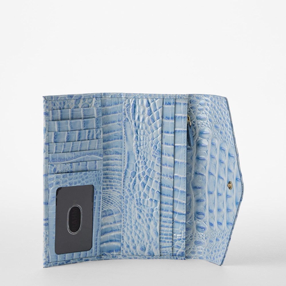 Brahmin Veronica Leather Wallet - Heavenly Blue Melbourne