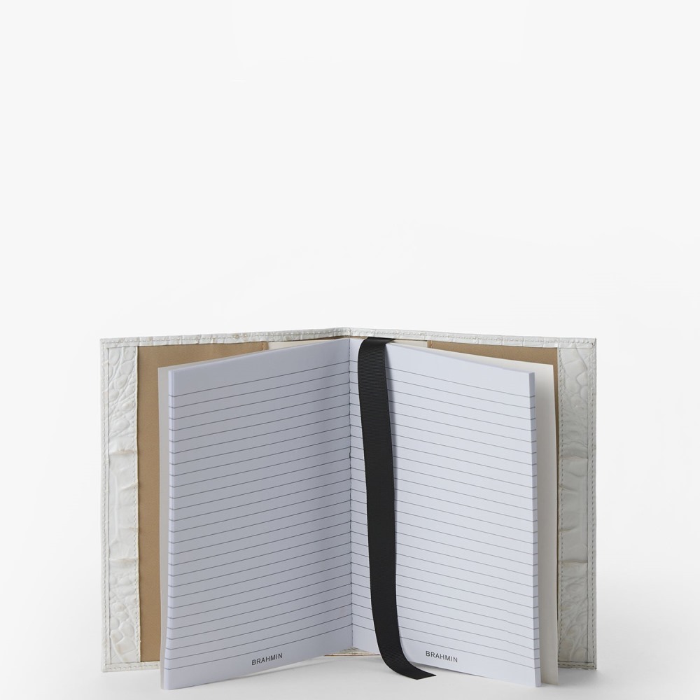 Brahmin Journal - Sea Salt White Melbourne