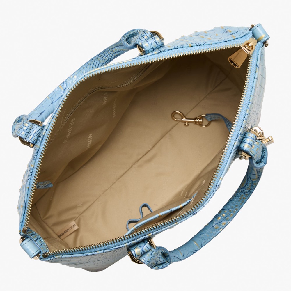 Brahmin Duxbury Leather Satchel - Multi Morning Dew