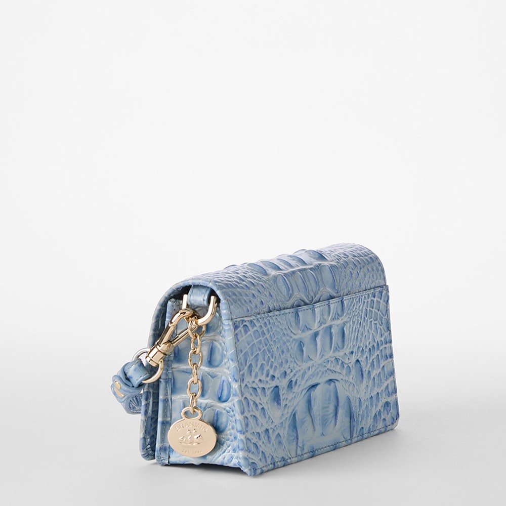 Brahmin Minuette Leather Crossbody - Heavenly Blue Melbourne
