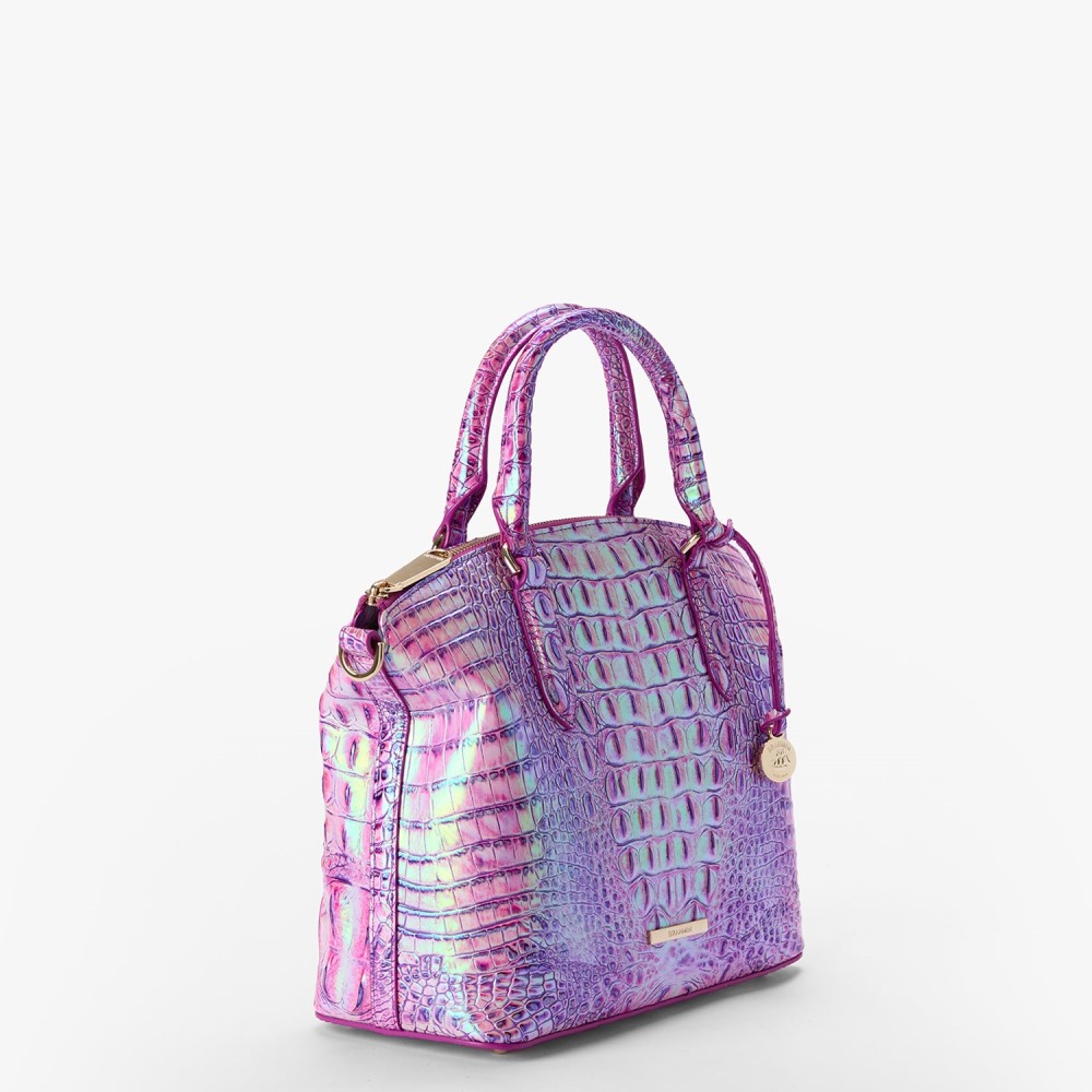 Brahmin Duxbury Leather Satchel - Purple Iris Melbourne