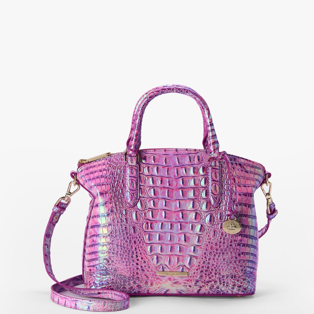 Brahmin Duxbury Leather Satchel - Purple Iris Melbourne