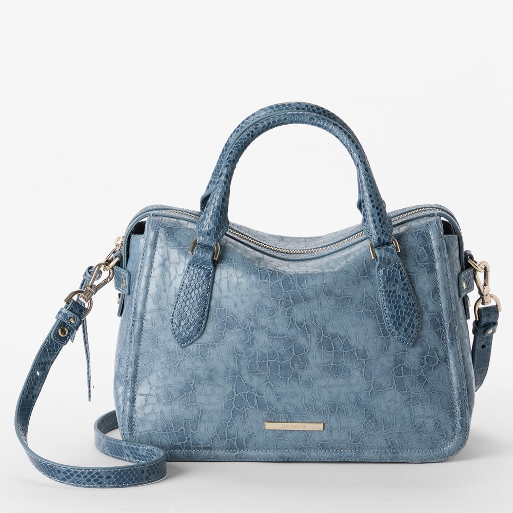 Brahmin Micaela - Bellbottom Blue Zostera