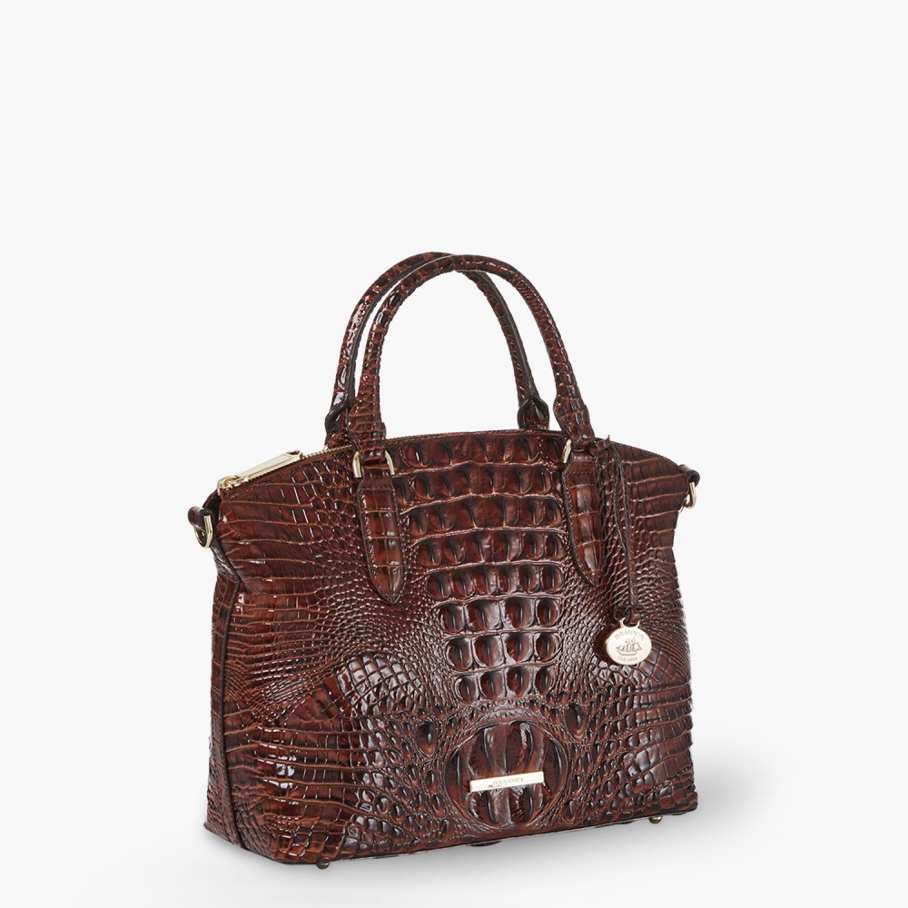 Brahmin Duxbury Leather Satchel - Pecan Melbourne