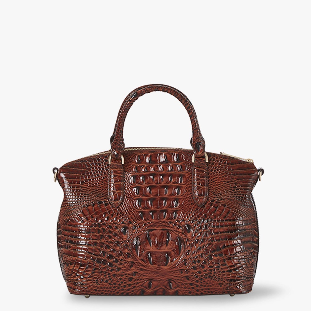Brahmin Duxbury Leather Satchel - Pecan Melbourne