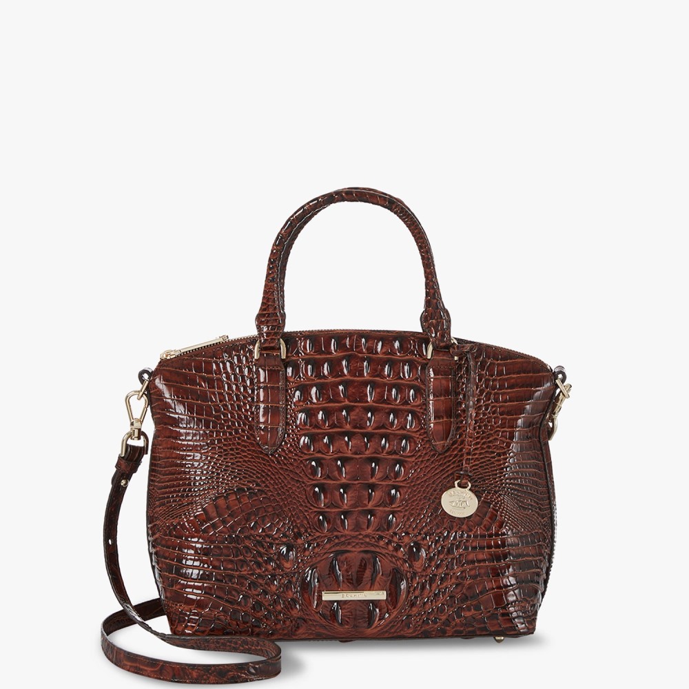 Brahmin Duxbury Leather Satchel - Pecan Melbourne
