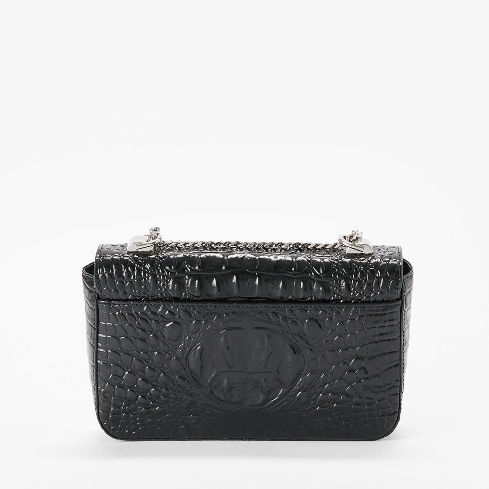 Brahmin Rosa - Black Melbourne Silver Hardware