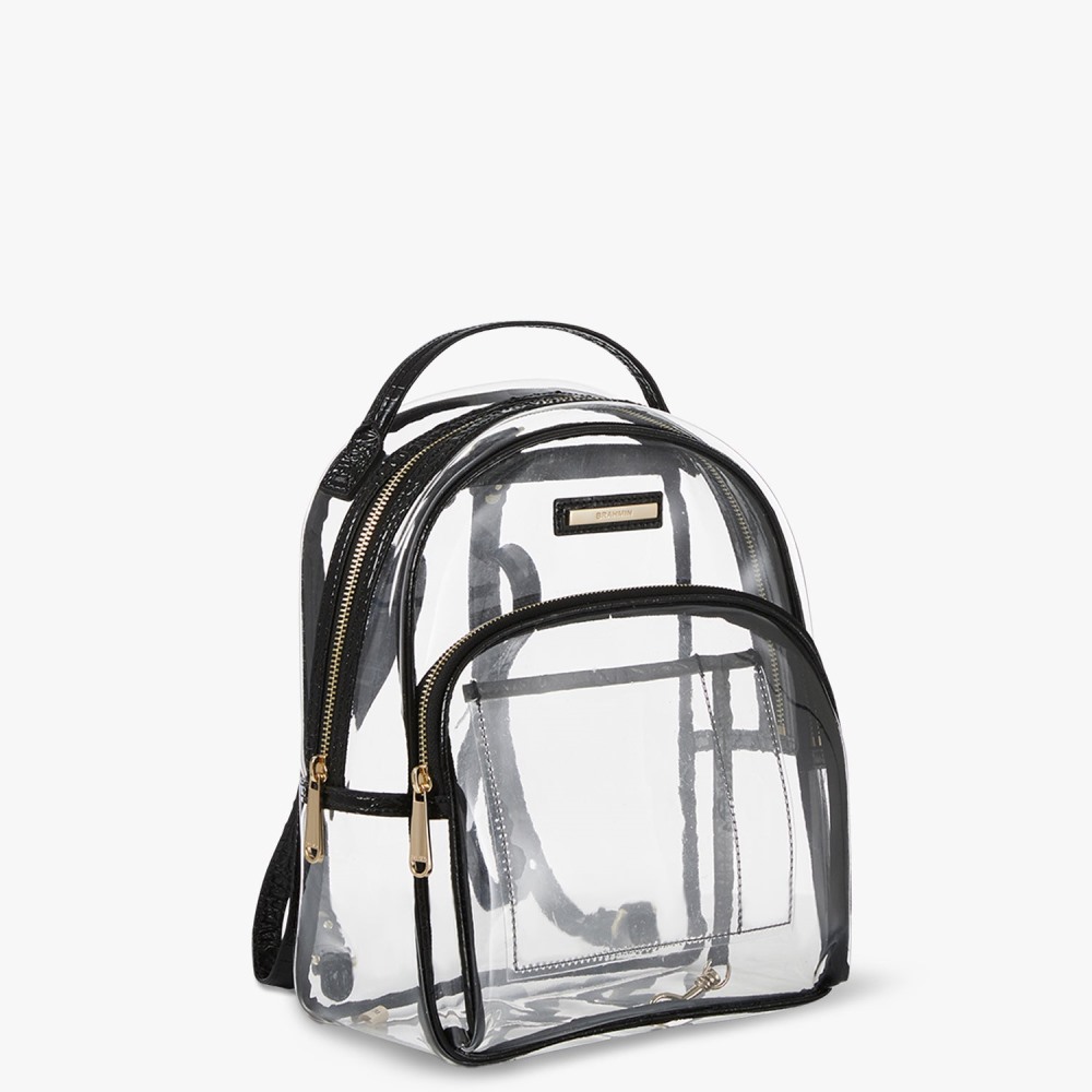 Brahmin Chelcy Transparent Backpack - Black Seagate