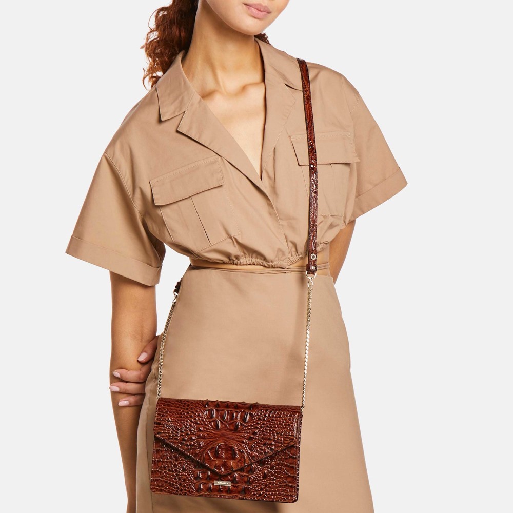 Brahmin Wendy Leather Tote - Pecan Melbourne