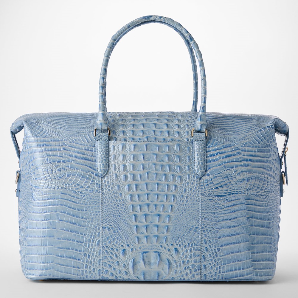 Brahmin Duxbury Weekender Leather Bag - Heavenly Blue Melbourne