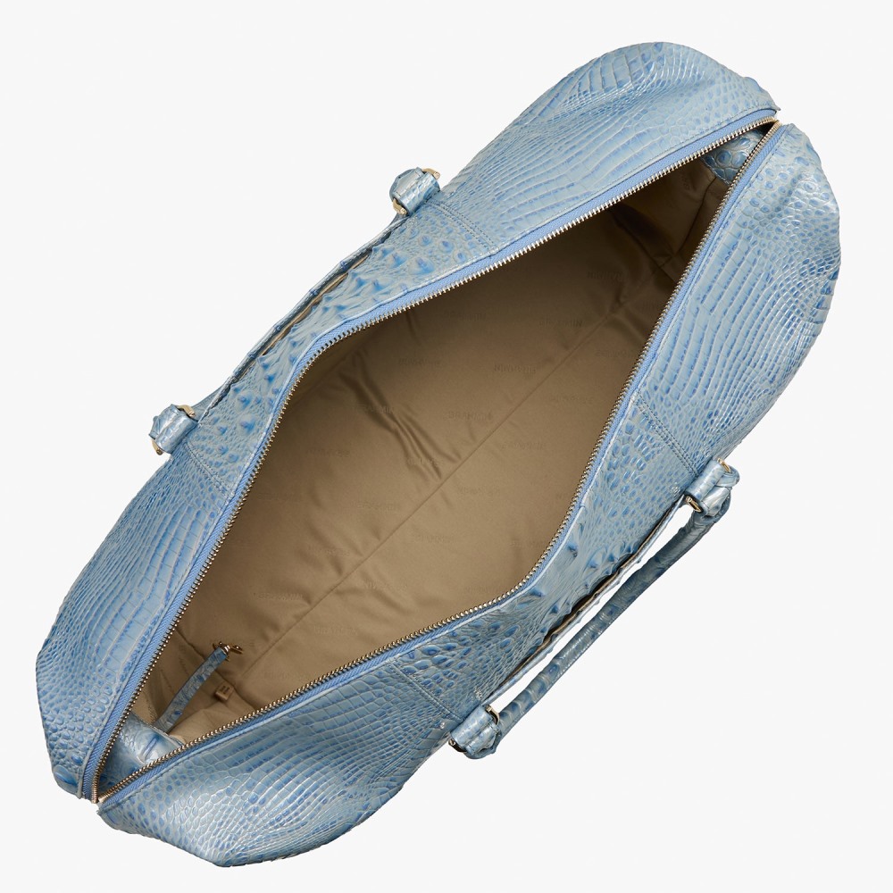 Brahmin Duxbury Weekender Leather Bag - Heavenly Blue Melbourne