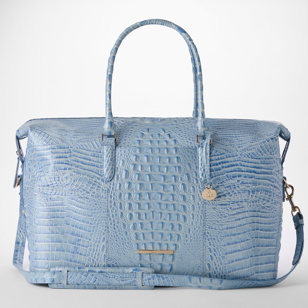 Brahmin Duxbury Weekender Leather Bag - Heavenly Blue Melbourne