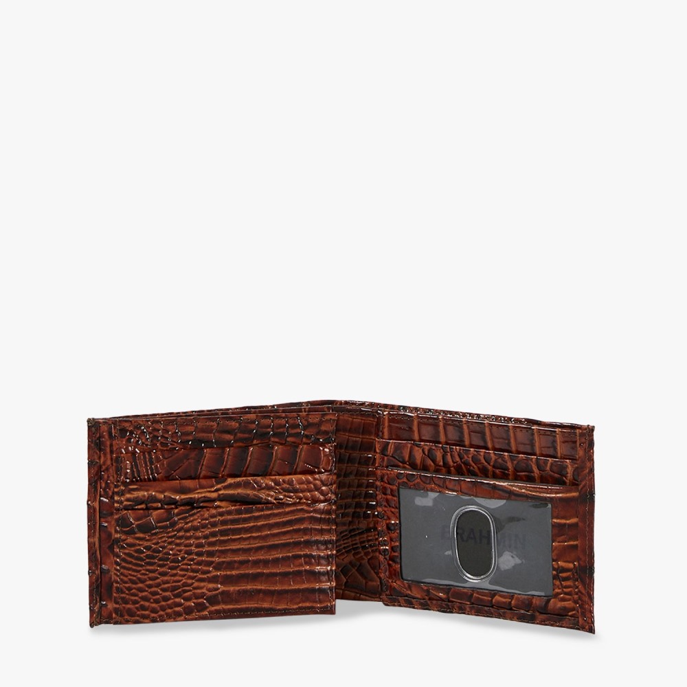 Brahmin Bifold Leather Wallet - Pecan Melbourne
