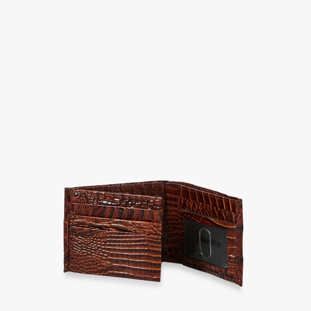 Brahmin Bifold Leather Wallet - Pecan Melbourne