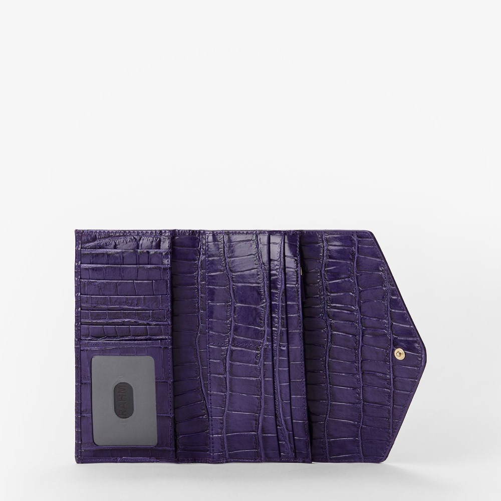 Brahmin Veronica Leather Wallet - Voltage Violet Sirona
