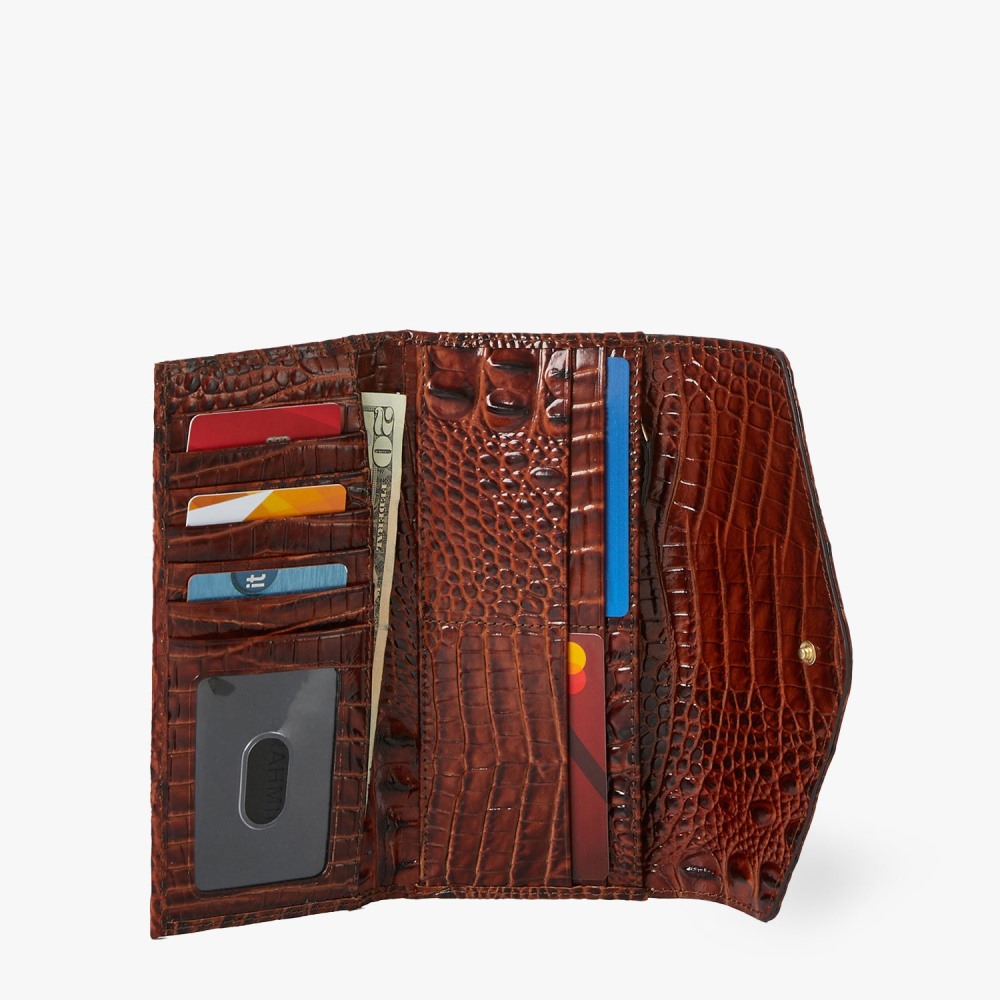 Brahmin Veronica Leather Wallet - Voltage Violet Sirona