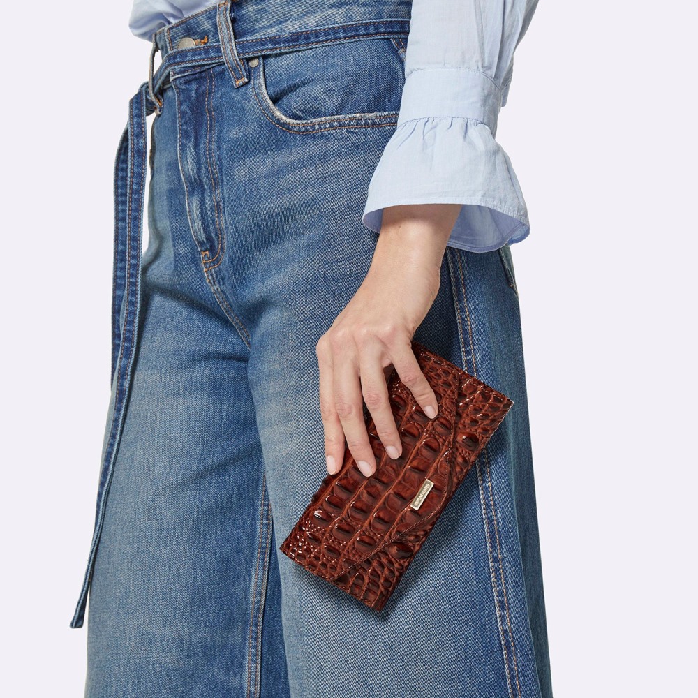 Brahmin Veronica Leather Wallet - Voltage Violet Sirona