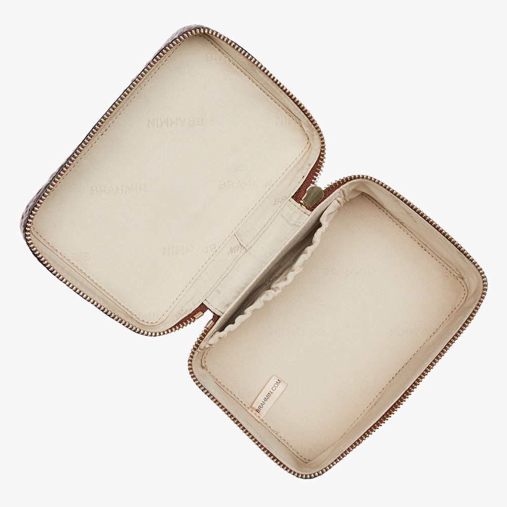 Brahmin Small Charmaine Leather Make-up Case - Pecan Melbourne