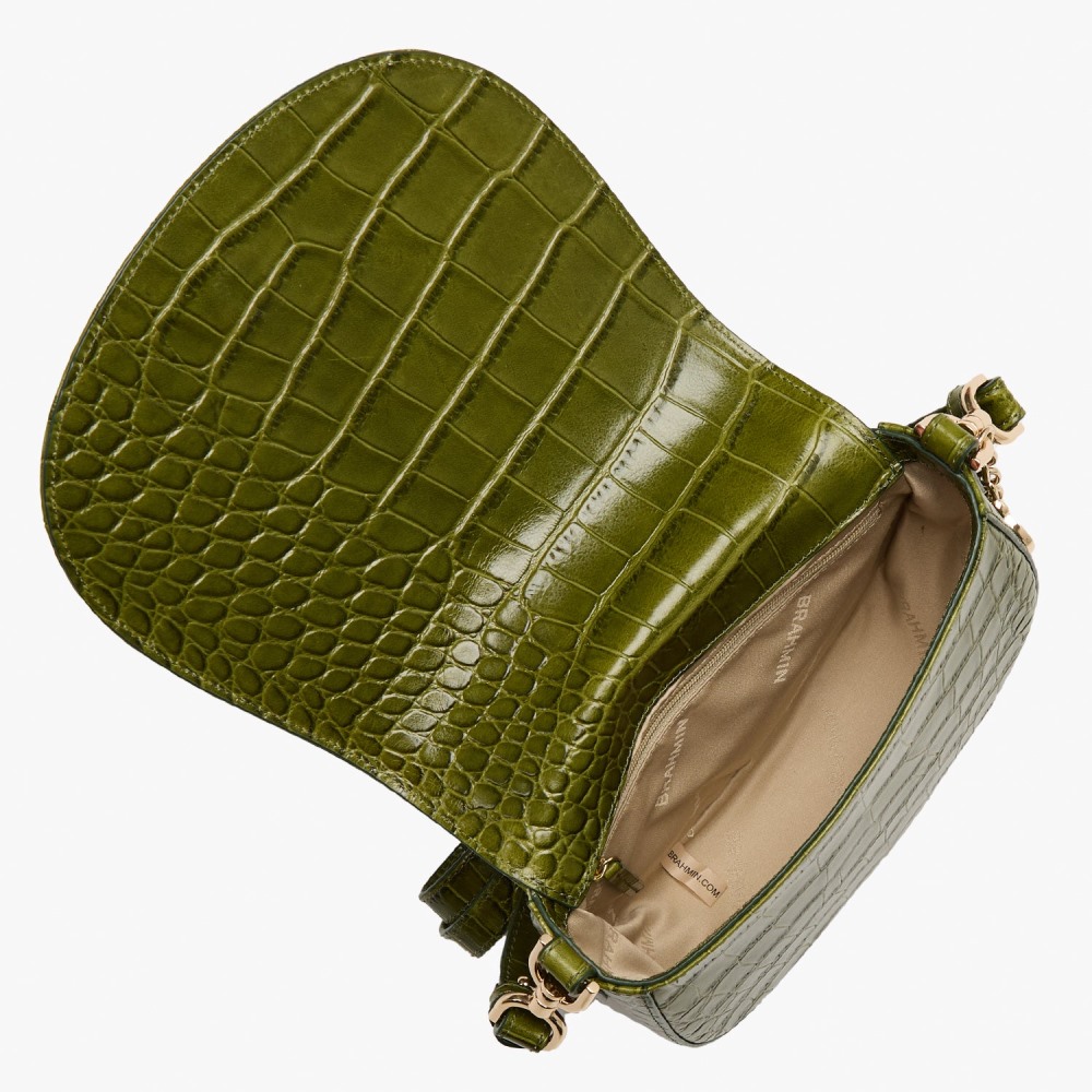 Brahmin Briar Leather Crossbody - Fern Sylvan