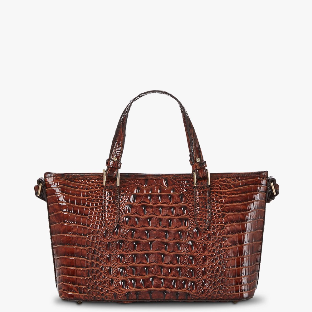 Brahmin Mini Asher Satchel - Pecan
