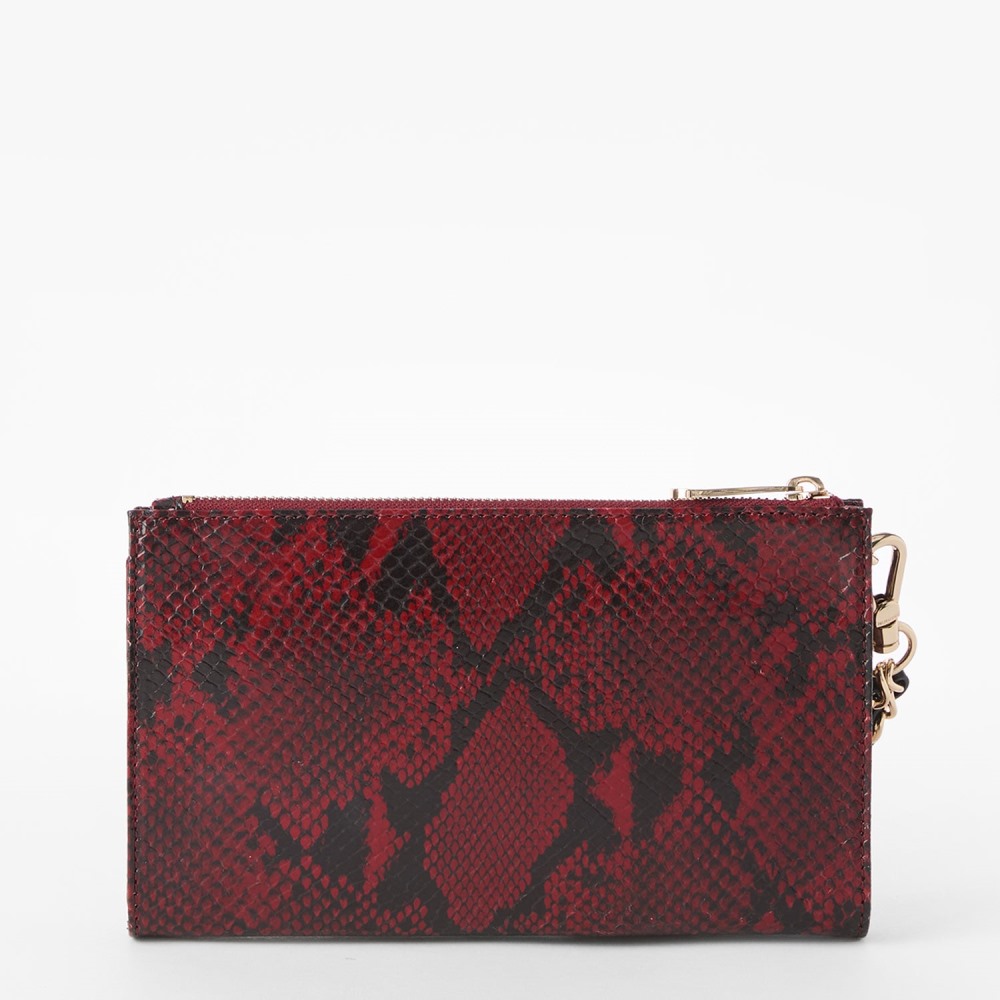 Brahmin Daisy Leather Wristlet - Red Grandeur
