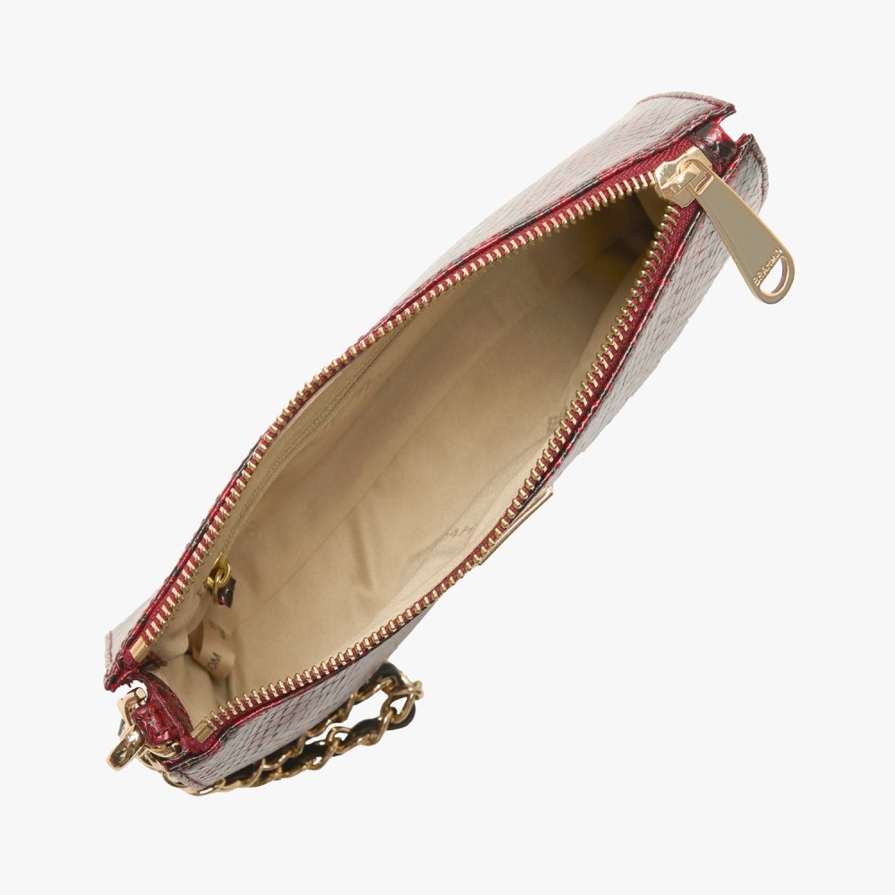 Brahmin Daisy Leather Wristlet - Red Grandeur
