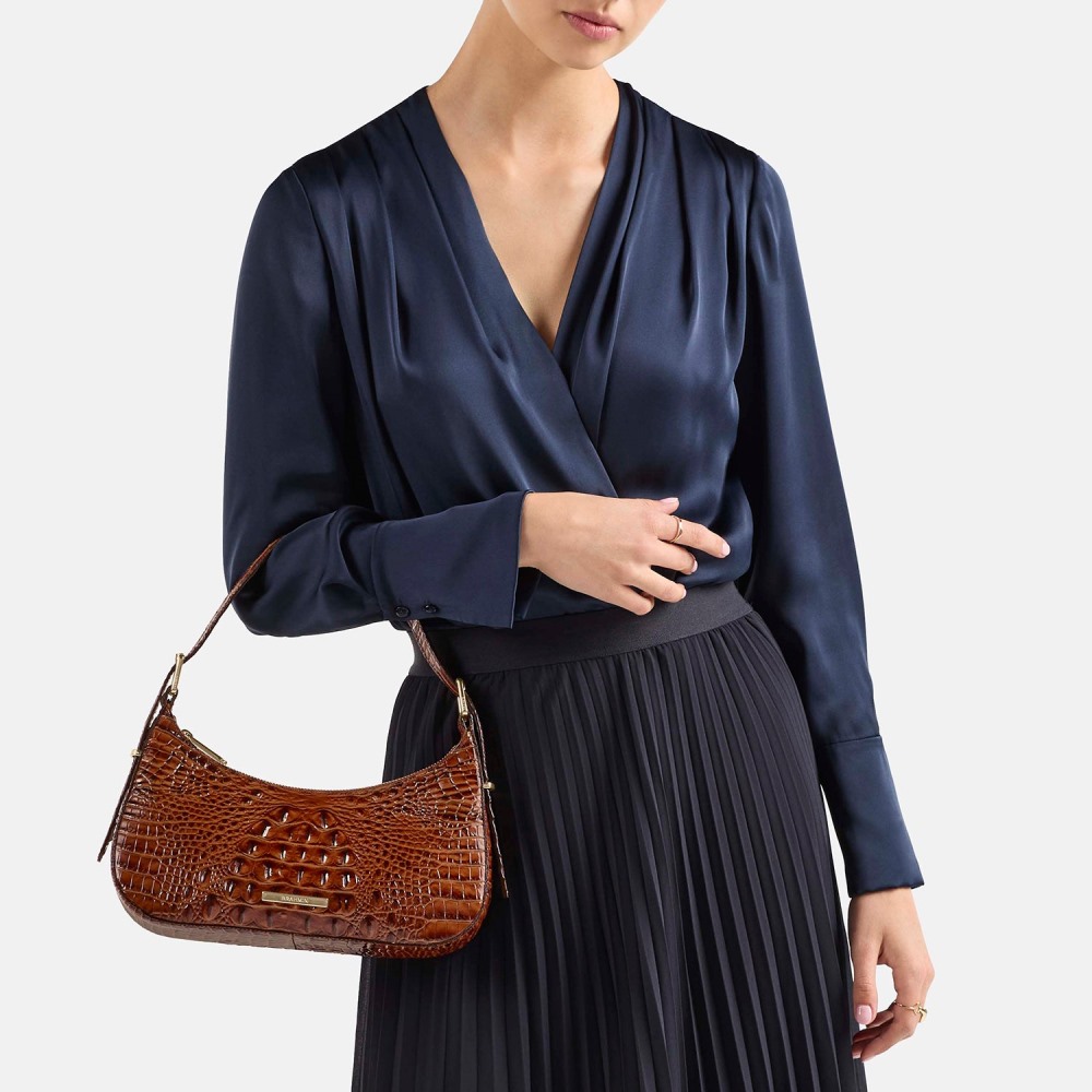 Brahmin Kyrie Leather Shoulder Bag - Evergreen Ombre