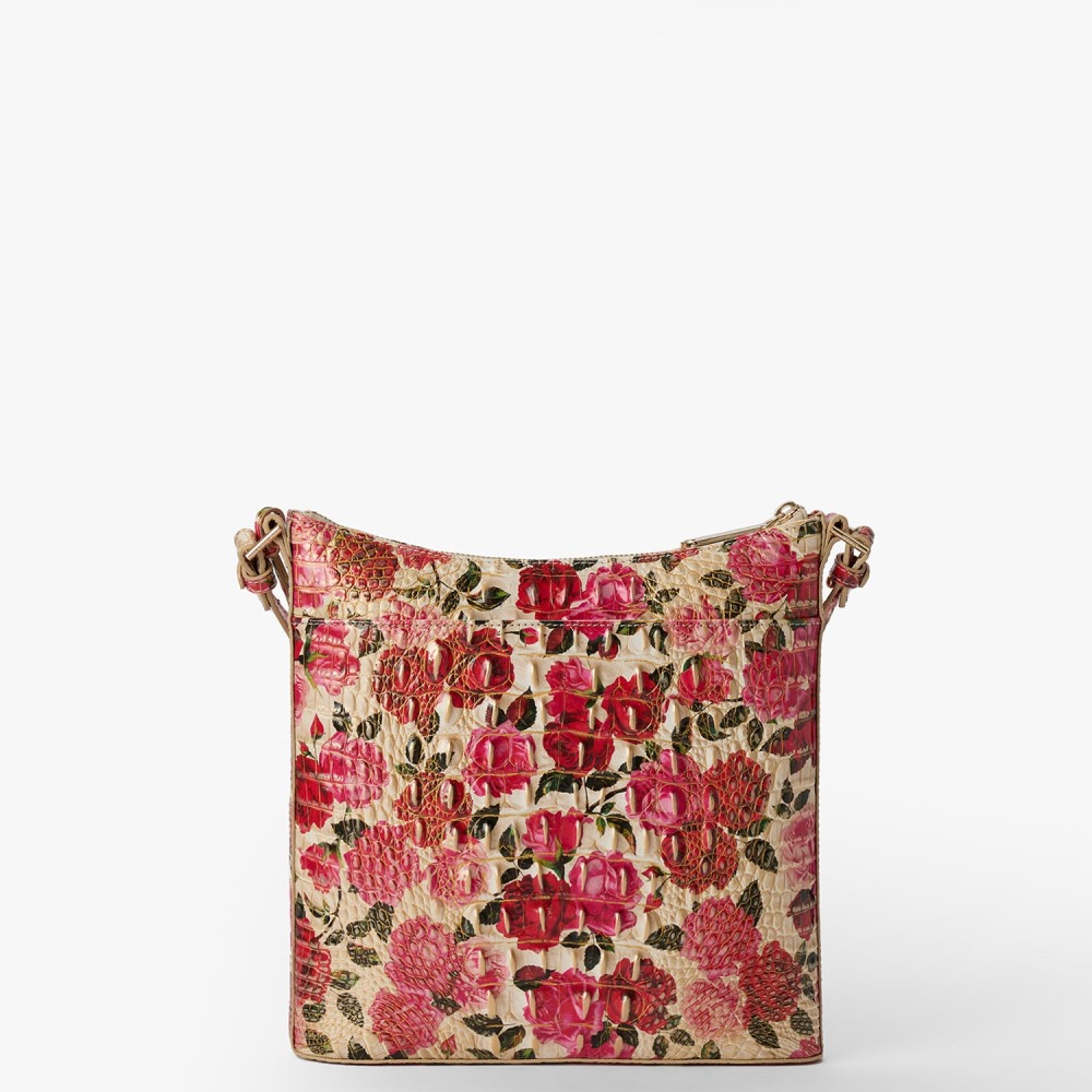 Brahmin Katherine Leather Crossbody - Romantic Roses Ombre Melbourne
