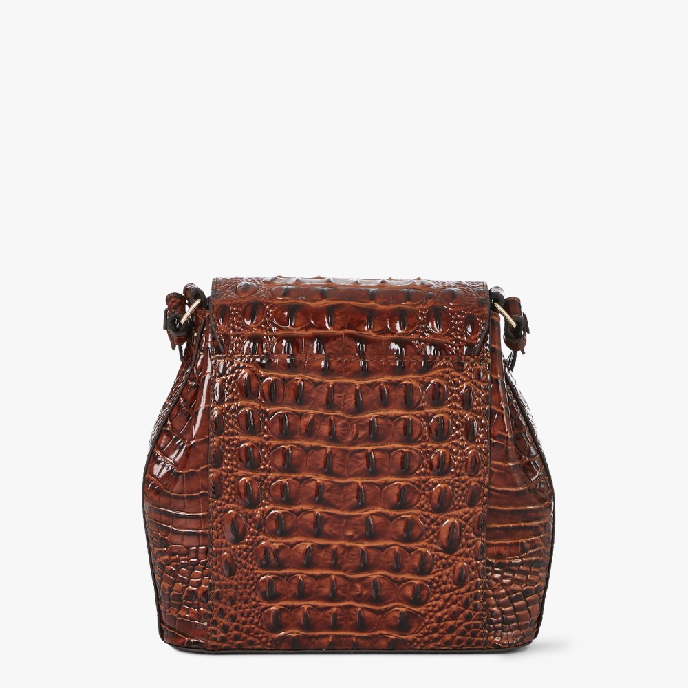 Brahmin Margo Leather Crossbody - Pecan Melbourne
